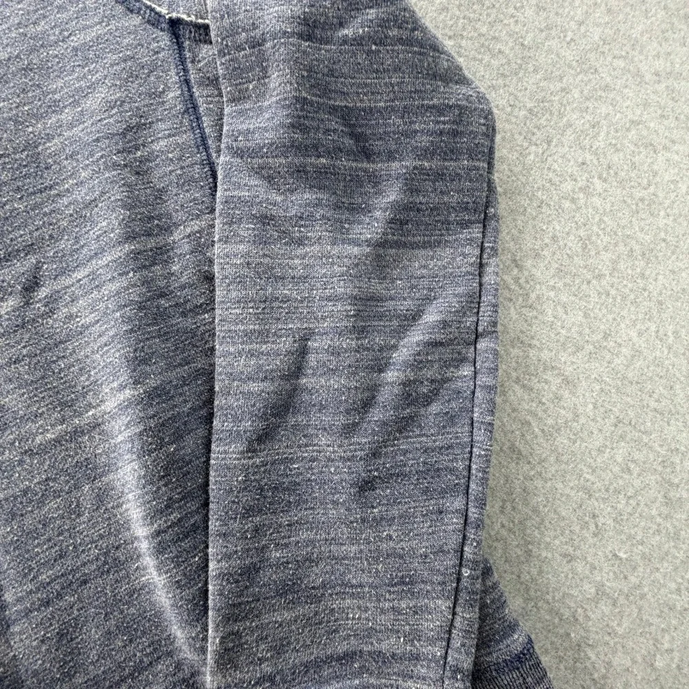 Banana Republic Mens Small Blue Marled French Terry Crewneck Sweatshirt Raglan